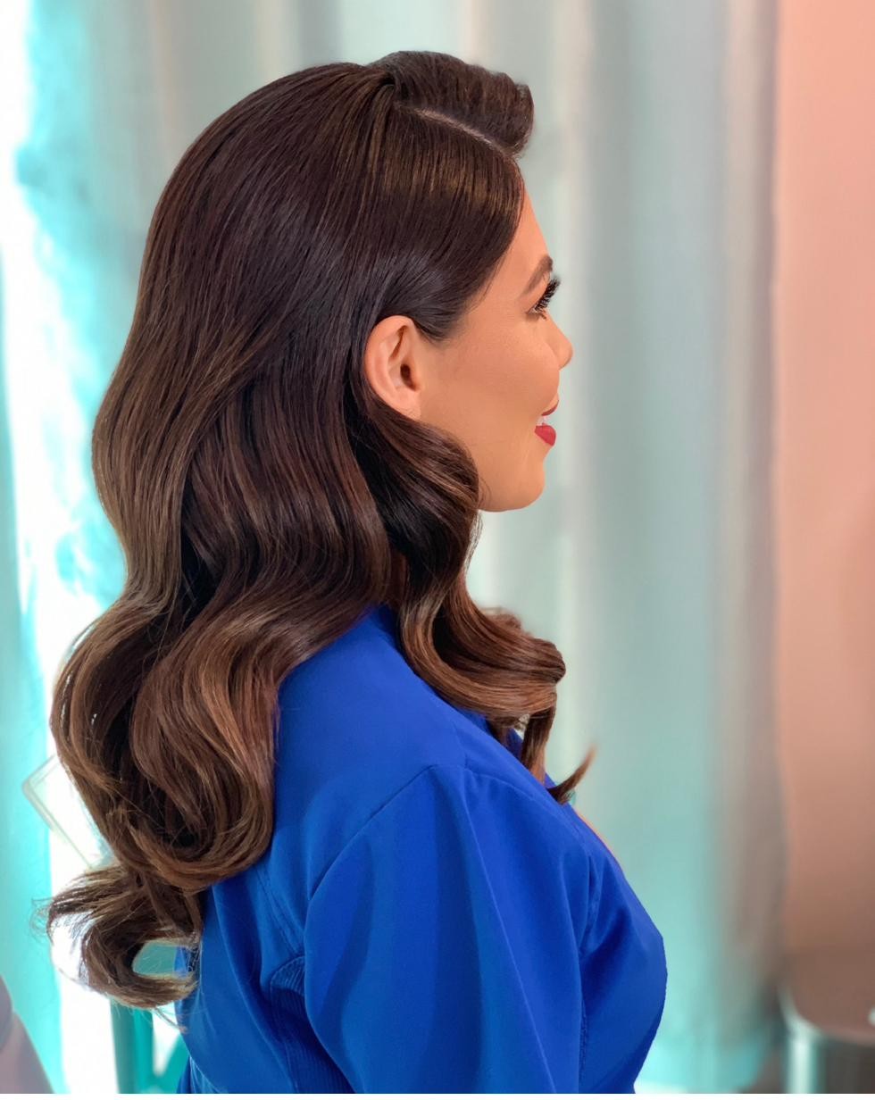 Bridal hairstyle by Espinoza Beauty in Los Cabos